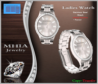 [MHIA] Ladies Watch Stainless Steel with Diamonds