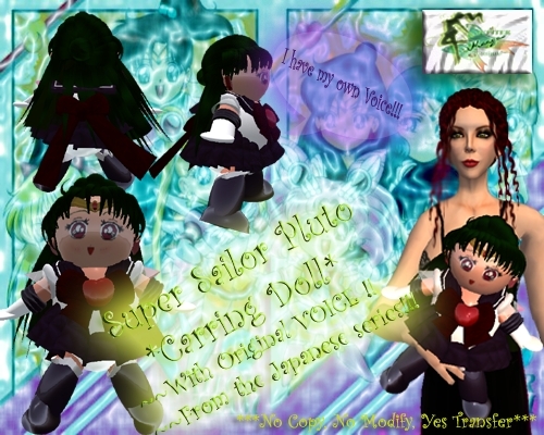 SUPER SAILOR PLUTO CARRING DOLL