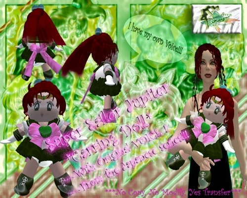 SUPER SAILOR JUPITER CARRING DOLL
