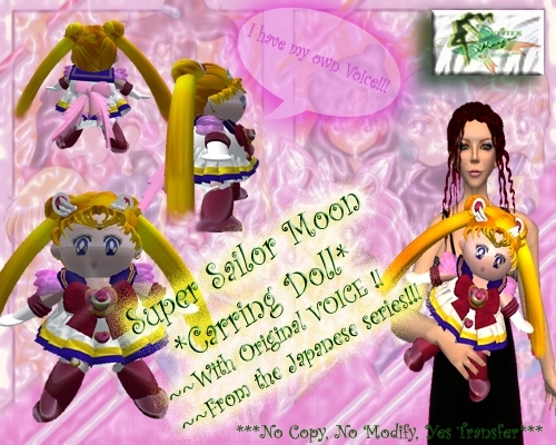 SUPER SAILOR MOON CARRING DOLL