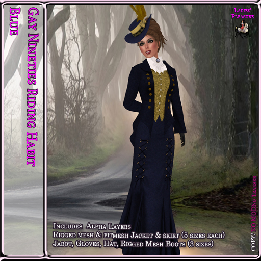 ~LP~ Gay Nineties Riding Habit BOXED 