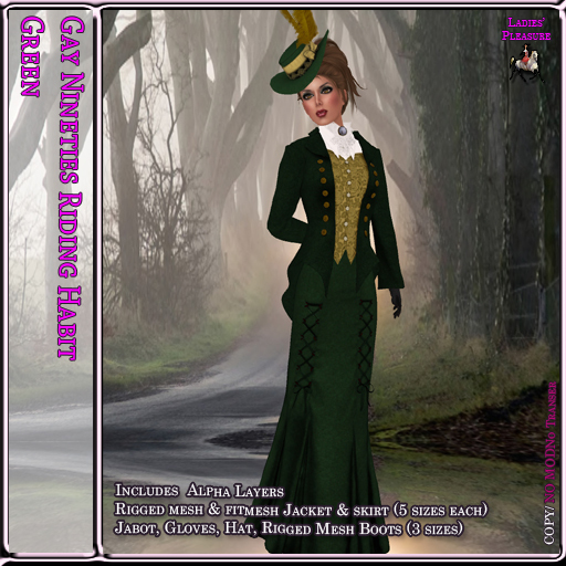 ~LP~ Gay Nineties Riding Habit BOXED 