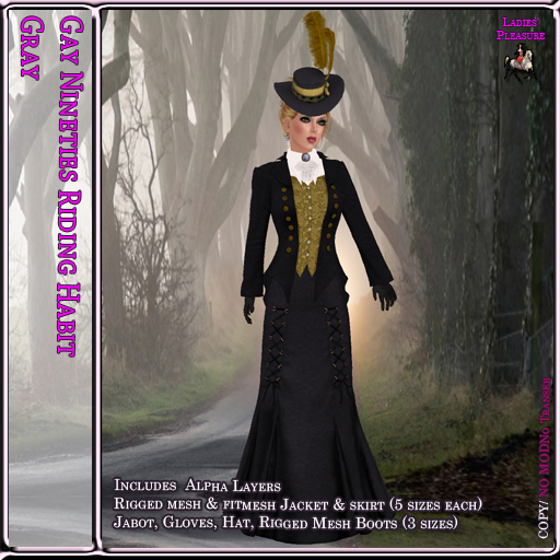 ~LP~ Gay Nineties Riding Habit BOXED 