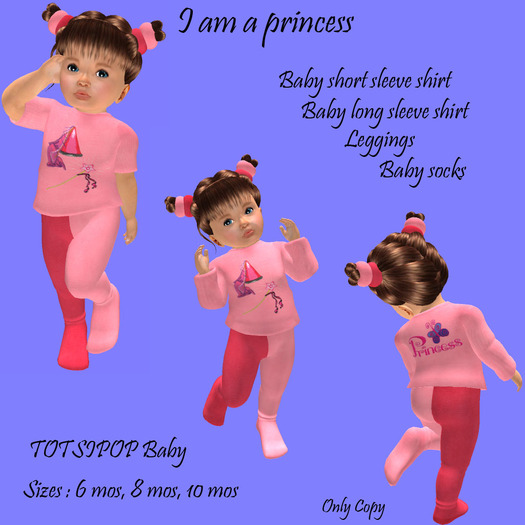 TOTSIPOP Pajamas I am a princess