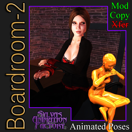Boardroom - 2 -- Female Office Animation (copyable)