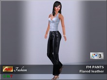 *AKI FM Pants flared leather