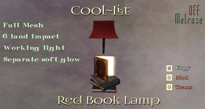 [offM] CoolLit - Book Lamp (Red) BOX