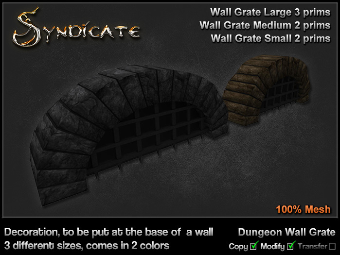 Syndicate - Dungeon Wall Grate 1.0