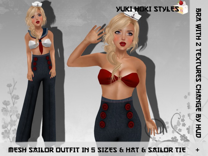 YHS Mesh Sailor Girl Blue