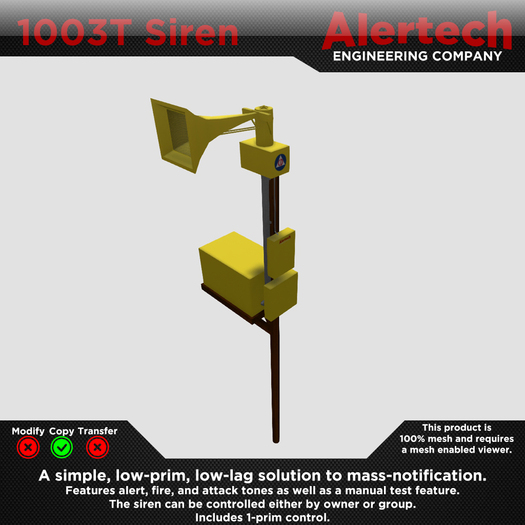 [Alertech] 1003T Siren - Boxed