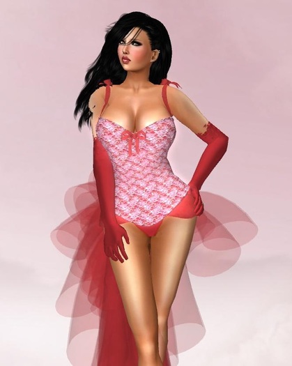 Monet Corset~Red Lace