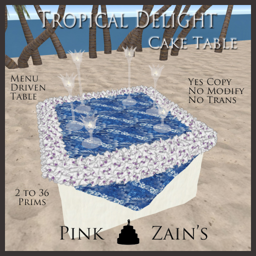 Tropical Delight - Cake Table - Blue [Boxed]