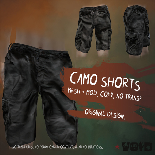 VOID Designs - Camo Shorts [box]