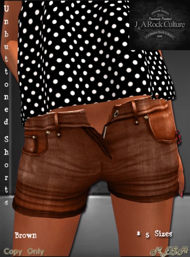 Unbuttoned Shorts J&A Brown