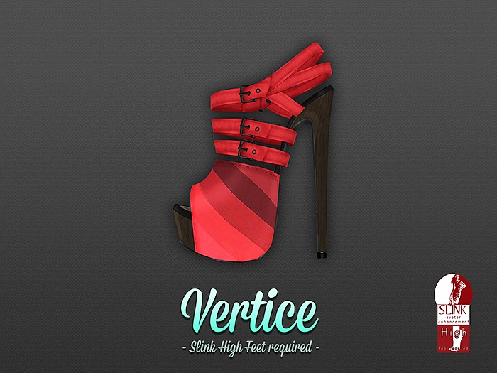 [ Vertice ] Red Move - High Heeled Ankle Sandals
