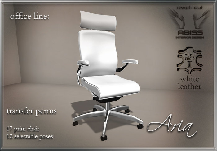 Abiss Interior - Aria chair White TRANSFER version