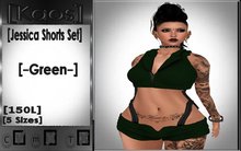 [Kaos] Jessica Shorts Set Green