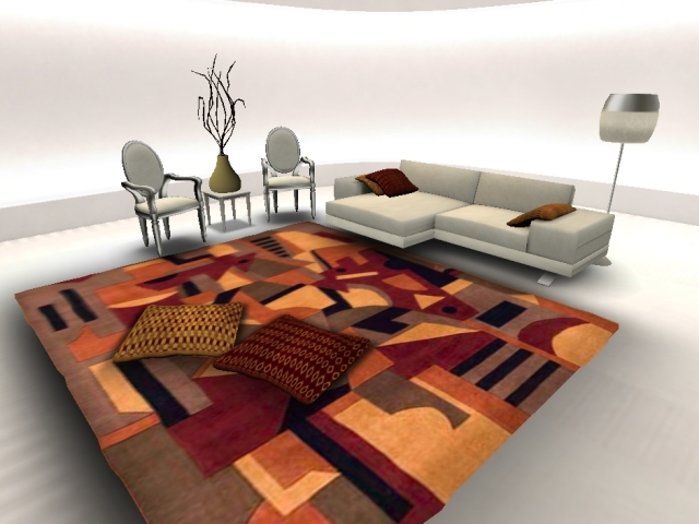 HIMD- MODERN AREA RUG MI.98s (boxed)