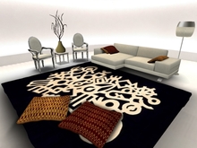 H♥MD- MODERN AREA RUG MI.107s