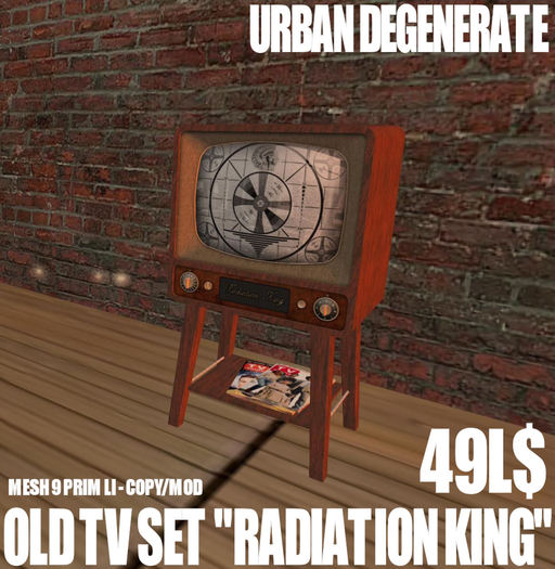 OLD TV-SET - RADIATION KING - MESH 