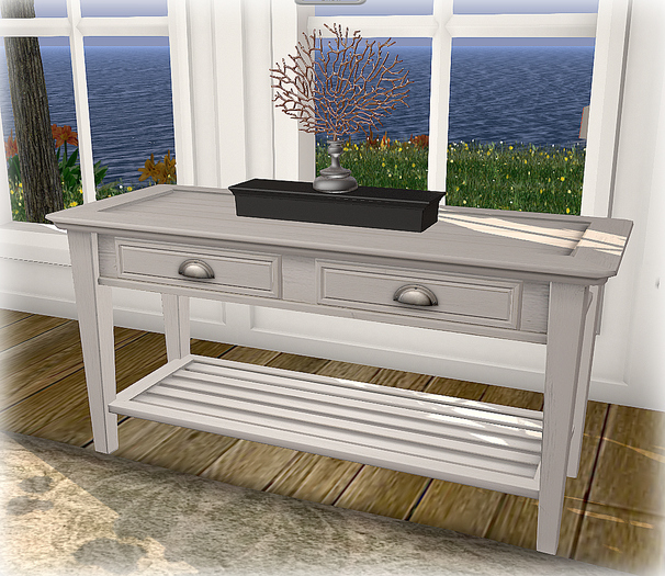 White Shaker Console Table