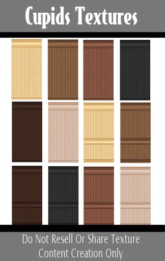 *CUPIDS TEXTURES* 12 Wood Beadboard Textures set 2