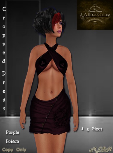 Cropped Dress  Purple Poison