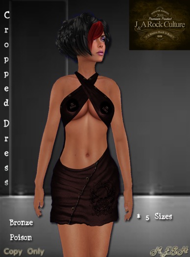 Cropped Dress Bronze Poison