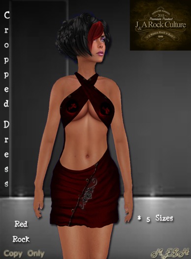 Cropped Dress Red Rock
