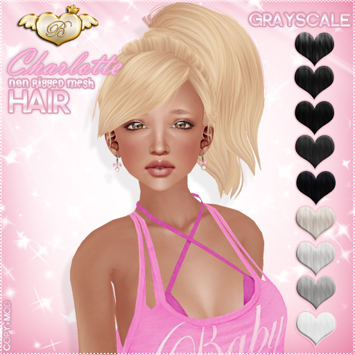 50% OFF :*BABY*: Hair Charlotte - Grayscale