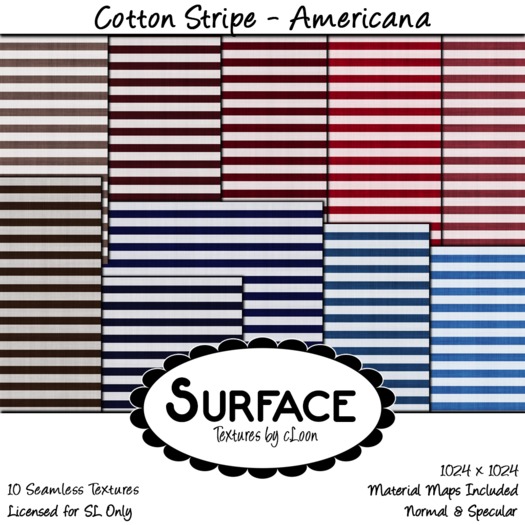 Surface - Cotton Stripe - Americana