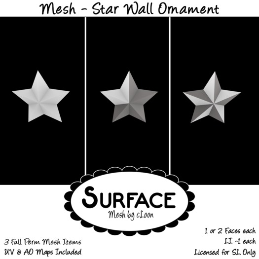 Surface Mesh - Star Wall Ornament