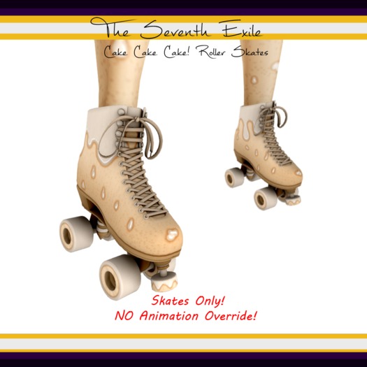 The Seventh Exile: Cake Cake Cake! Roller Skates - Cream