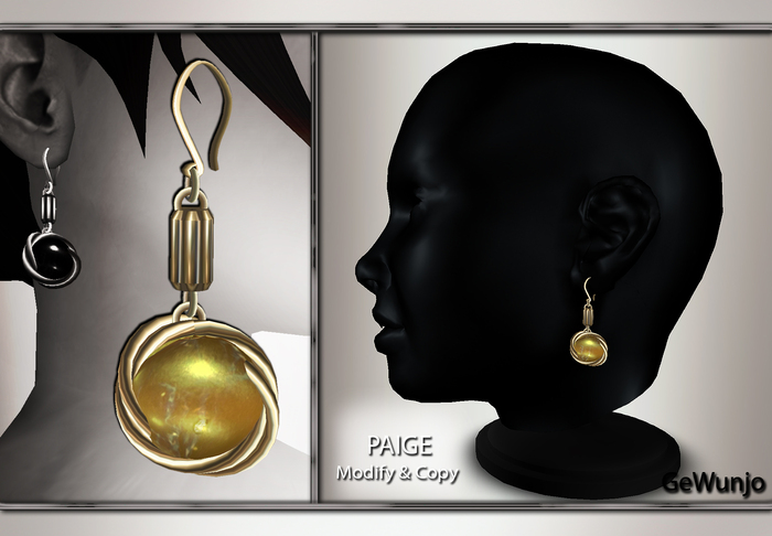 GeWunjo : PAIGE gold earrings