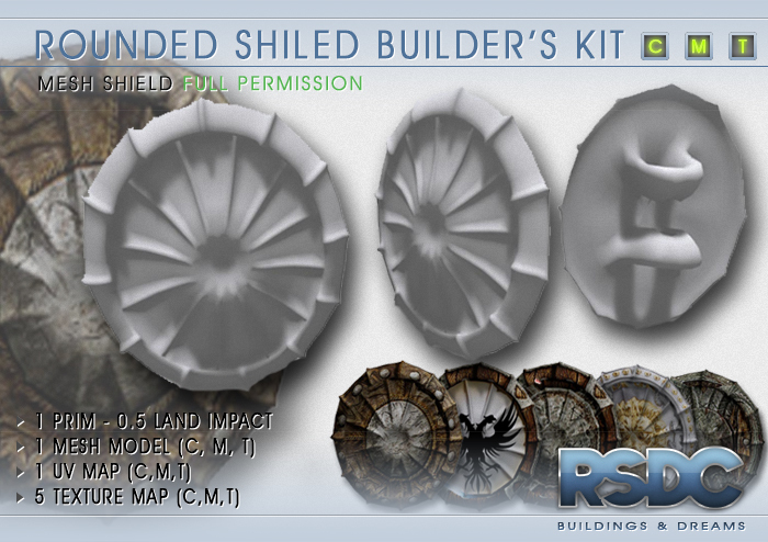 RSDC ARMOURY - ROUNDED SHIELD - BUILDERS KIT