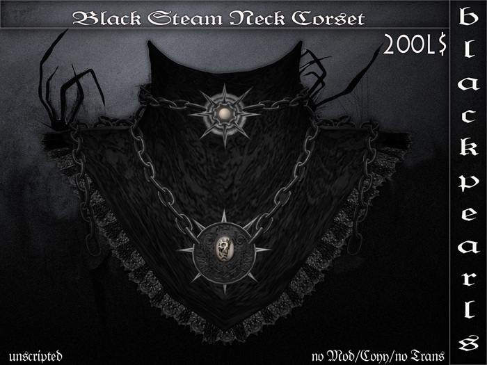 BP_Black Steam Neck Corset