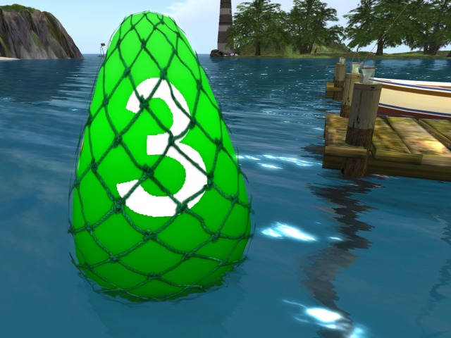GWSC Racing Buoy with Net: Green (One of the items in our range of buoys for sailors)
