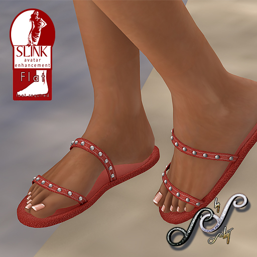 Sky - Polka Dot Flip Flops Sorbet  (Add HUD to Unpack)