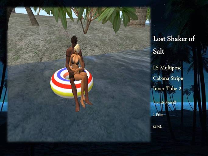 LS Multipose Cabana Stripe Inner Tube 2