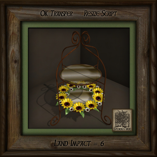 Sunflowers Display Rack Rattan q