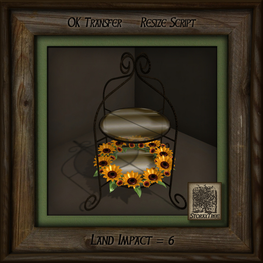 Sunflowers Display Rack Iron n