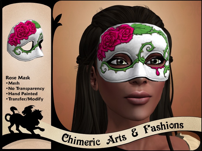 Rose Mask (White)