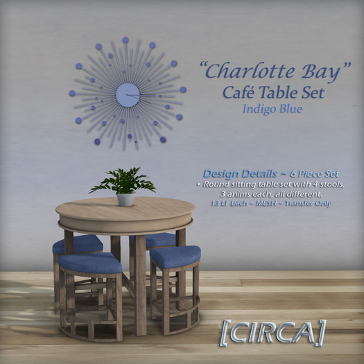[CIRCA] Pkg - "Charlotte Bay" - Complete Room Set - Mono Blues