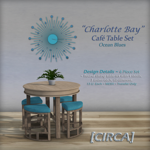 [CIRCA] Pkg - "Charlotte Bay" - Complete Room Set - Mono Blues