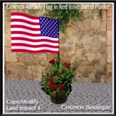 Cosmos 4th July Flag & USA National Flower (BOX)