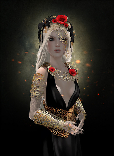 .aisling. LadyOfHighgarden - NECKLACE ( Black ) [REZ ME] RARE