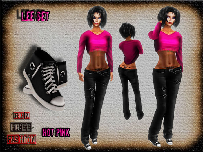 *RFF*Lee Set Hot Pink