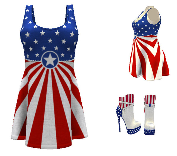 USA FANTASY OUTFIT - FLAG 