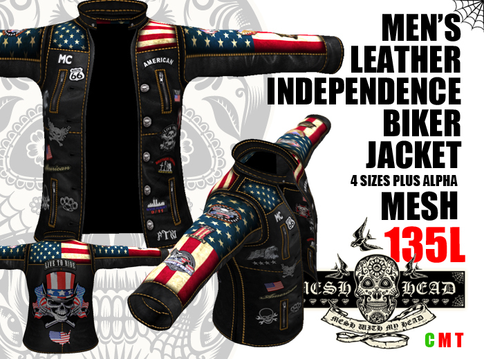 Mesh Head - Ladies Biker Babe Leather Jacket - All Sizes