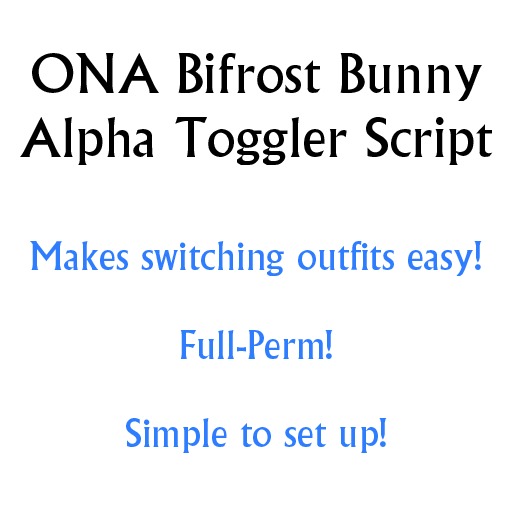 [ONA-Bifrost Bunny Toggle]